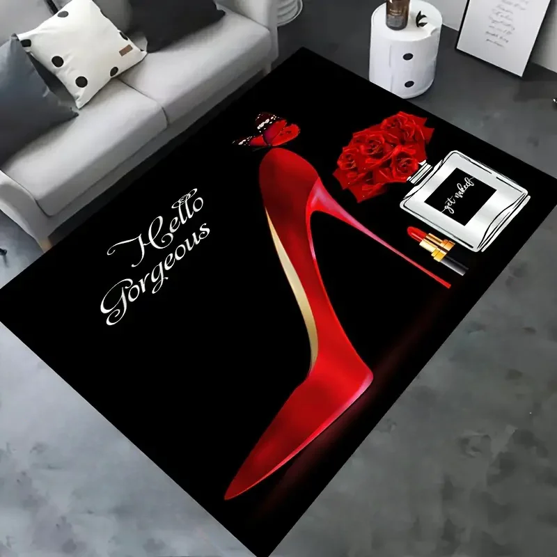 Commercial Printing Supplies - Rood tapijt met hoge hakkenprint, voor