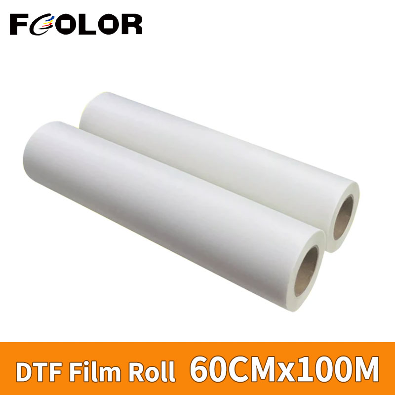 Dtf Hot Peel Film - Fcolor 60cm*100m DTF PET-filmrol, direct-to-shirt hittetransferfolie