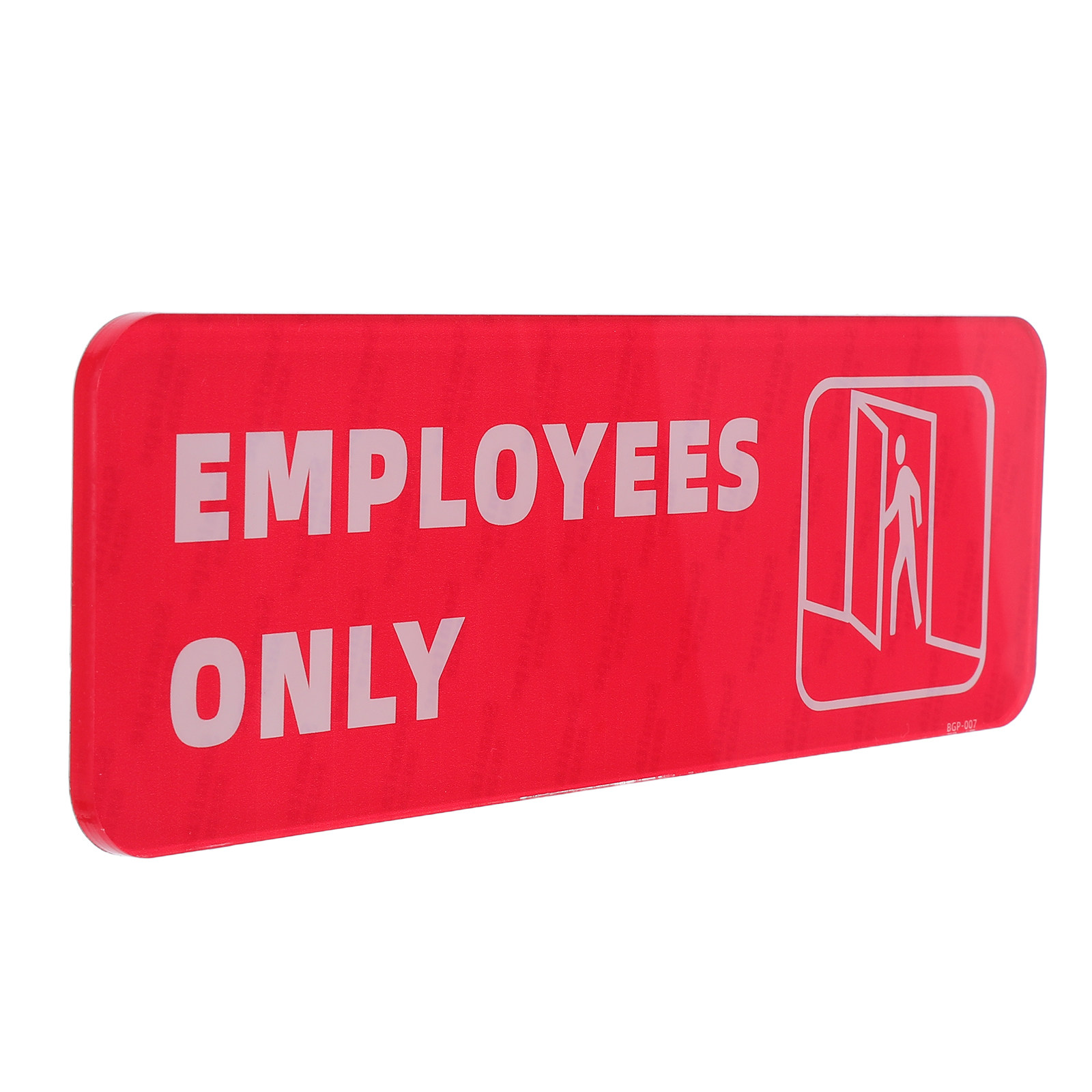 Commercial Printing Definition - Alleen voor medewerkers deurbord met hoge