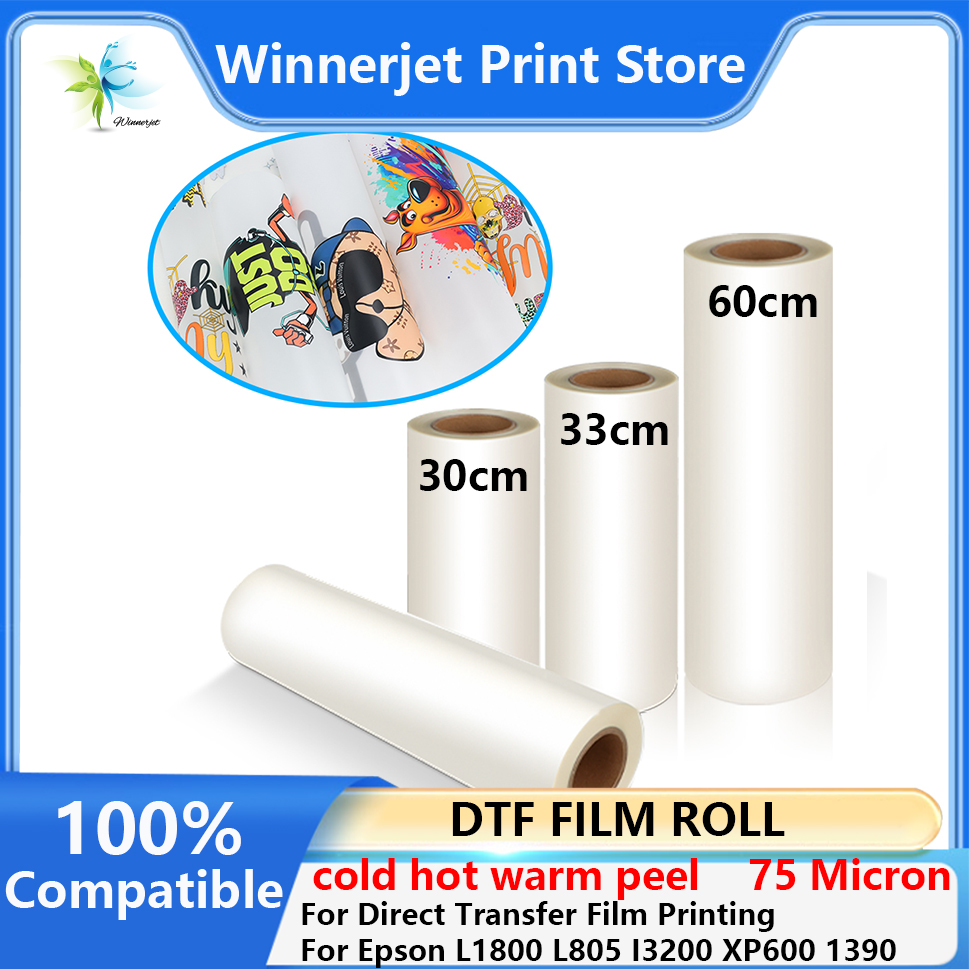 Dtf Hot Peel Film - 30cm 33cm 60cm*100m DTF PET-filmrol Direct