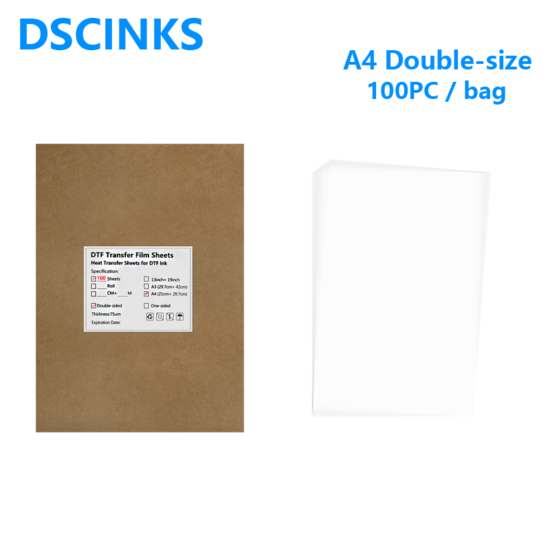 Dtf Hot Peel Film - 100Pc A4 Textiel T-Shirt Afdrukken Hete