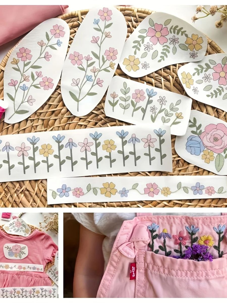 1 set van 8 stuks kleurrijke g - Embroidery Stabilizer Backing recensie en prijs