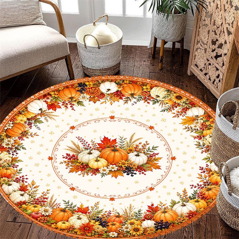 Rond vloerkleed met herfstpomp - Wholesale Commercial Printing recensie en prijs