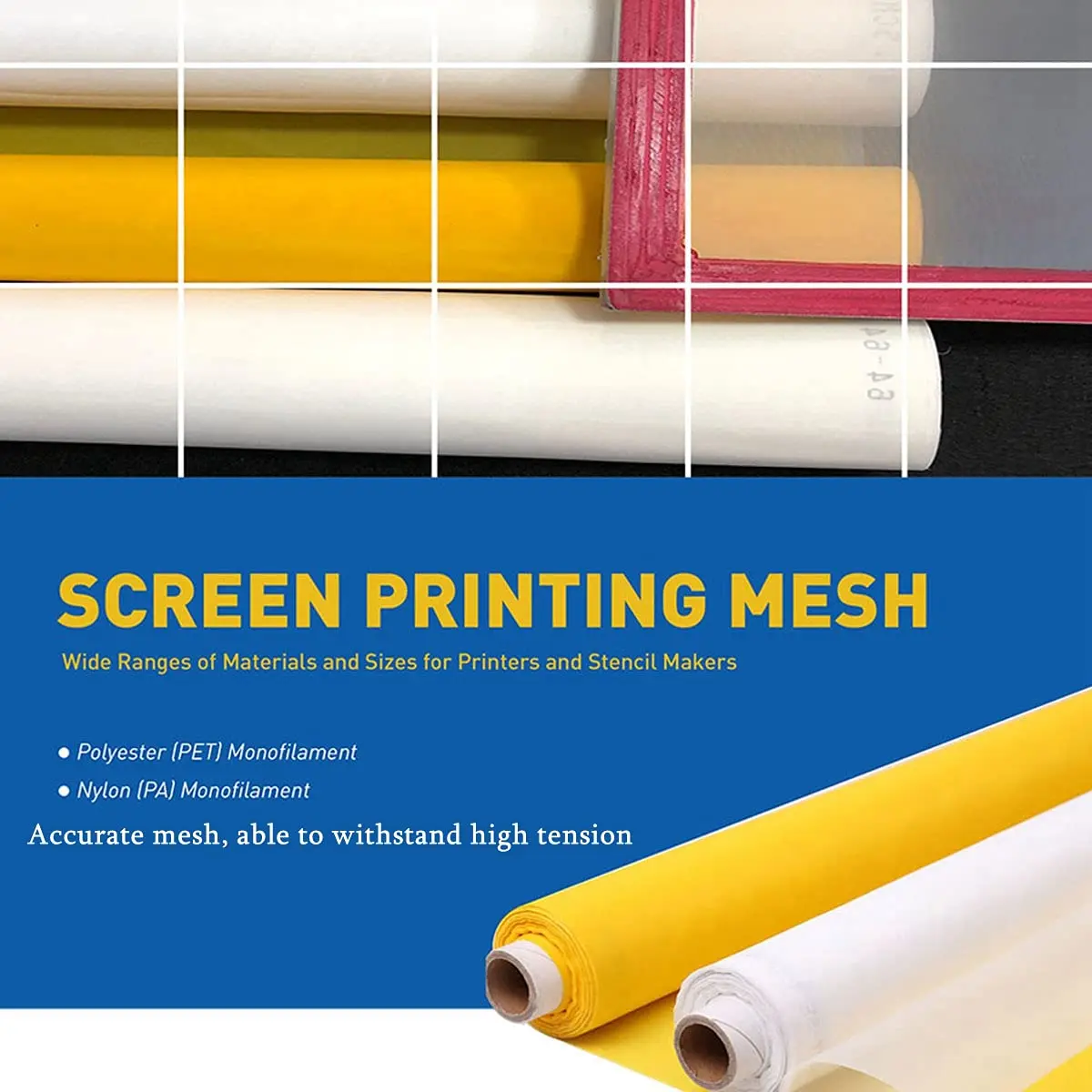 3 meter 1,65 meter geel zeefdr - Commercial Printing Supplies recensie en prijs