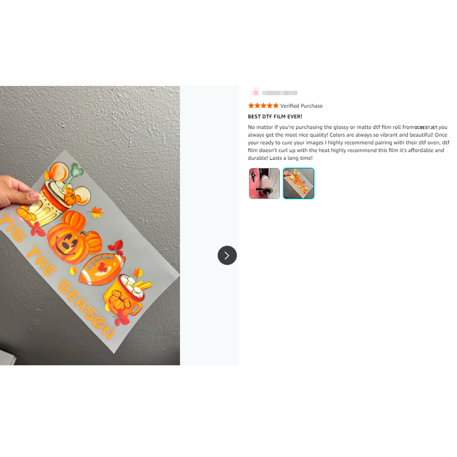 DTF Filmrol 30cm 100m DTF Hot  - Dtf Hot Peel Film recensie en prijs