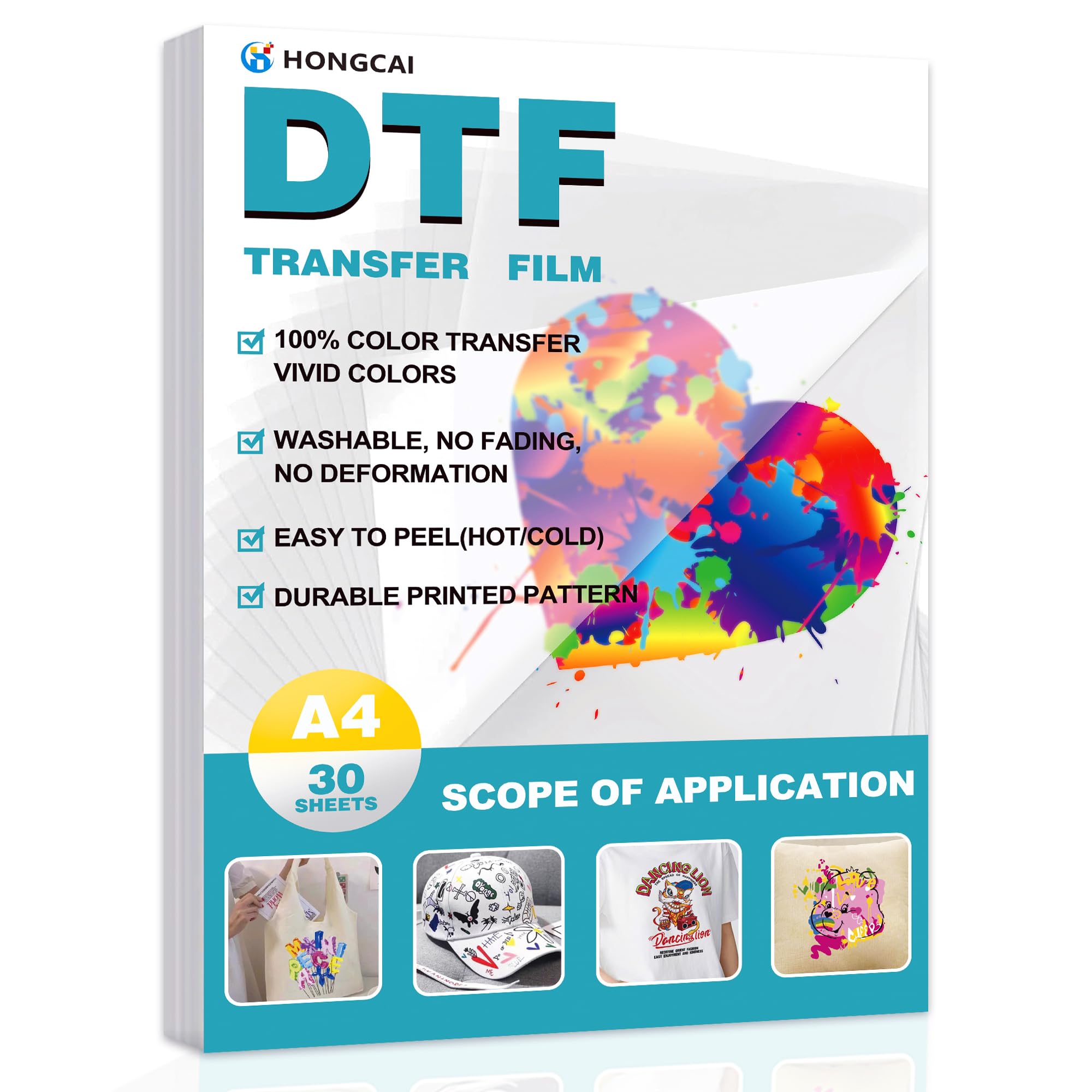 HONGCAI 30 vellen A4 DTF Trans - Dtf Hot Peel Film recensie en prijs
