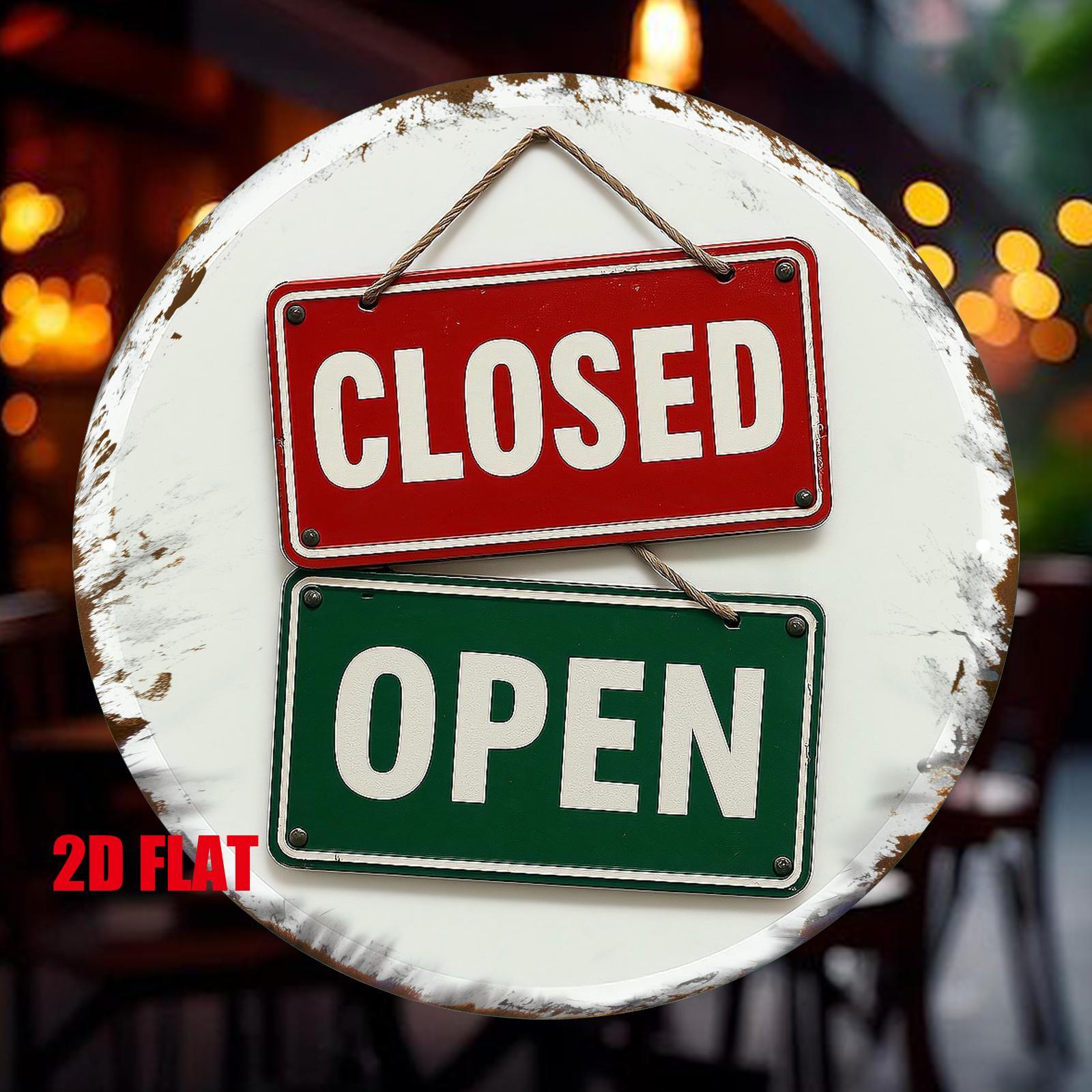 2D Plat, 1 stuk OPEN/GESLOTEN  - Commercial Printing Business recensie en prijs