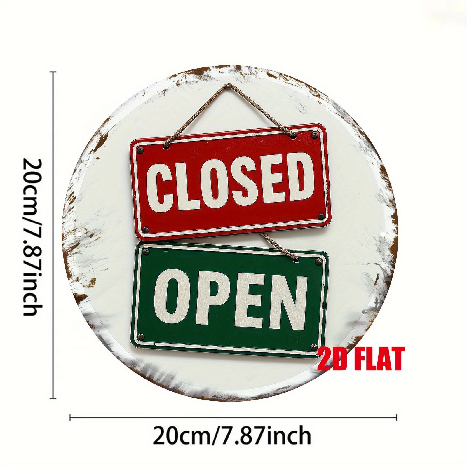 2D Plat, 1 stuk OPEN/GESLOTEN  - Commercial Printing Business recensie en prijs